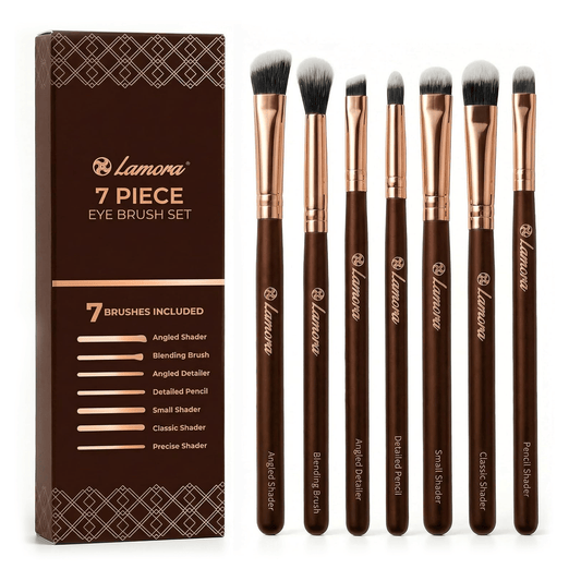 Eyeshadow Brush Set Rose - Lamora Beauty