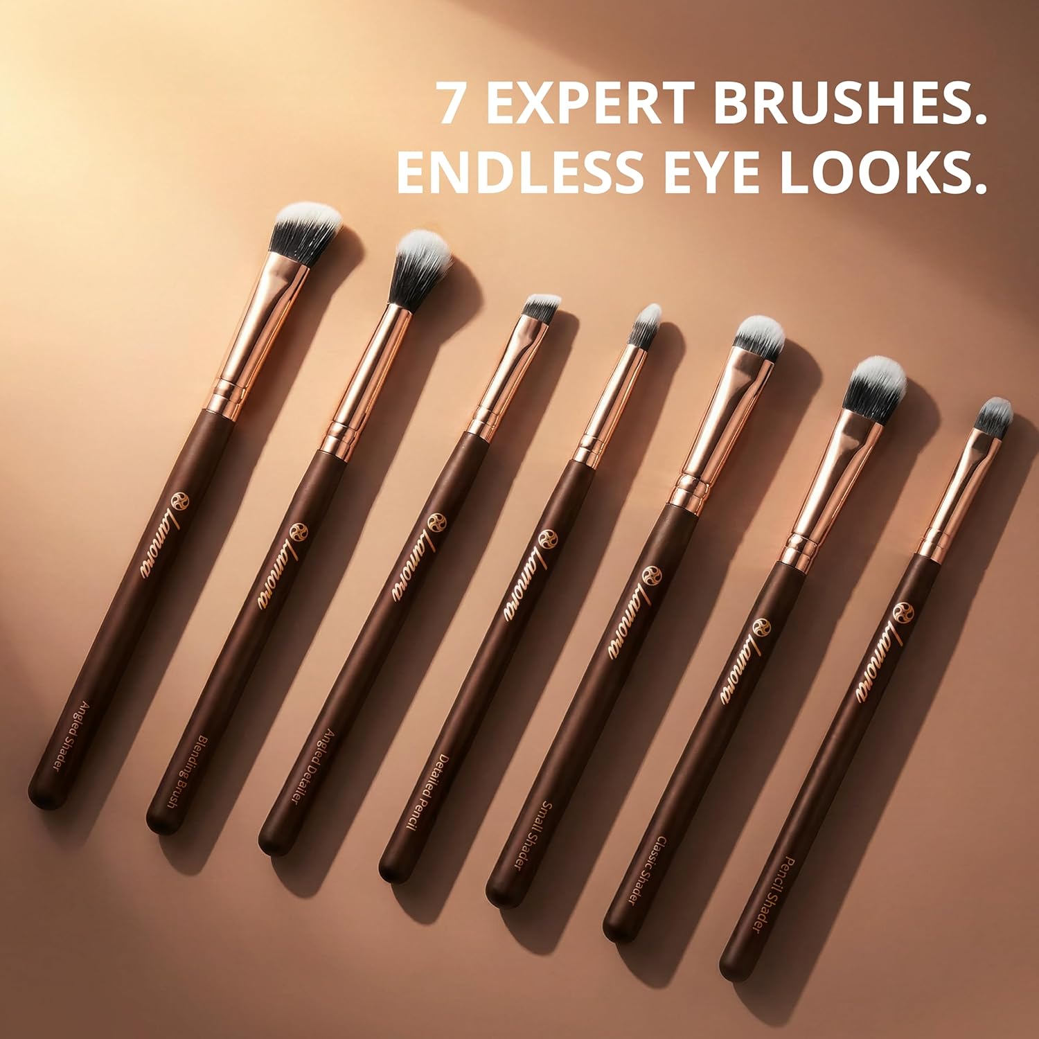 Eyeshadow Brush Set Rose - Lamora Beauty