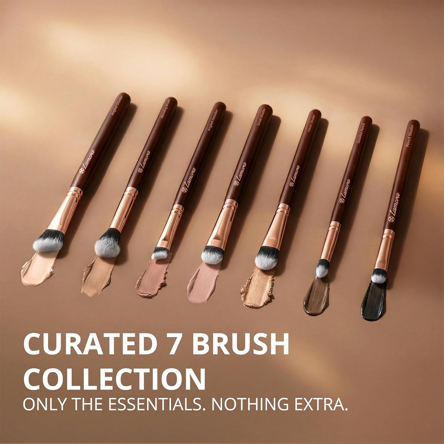 Eyeshadow Brush Set Rose - Lamora Beauty