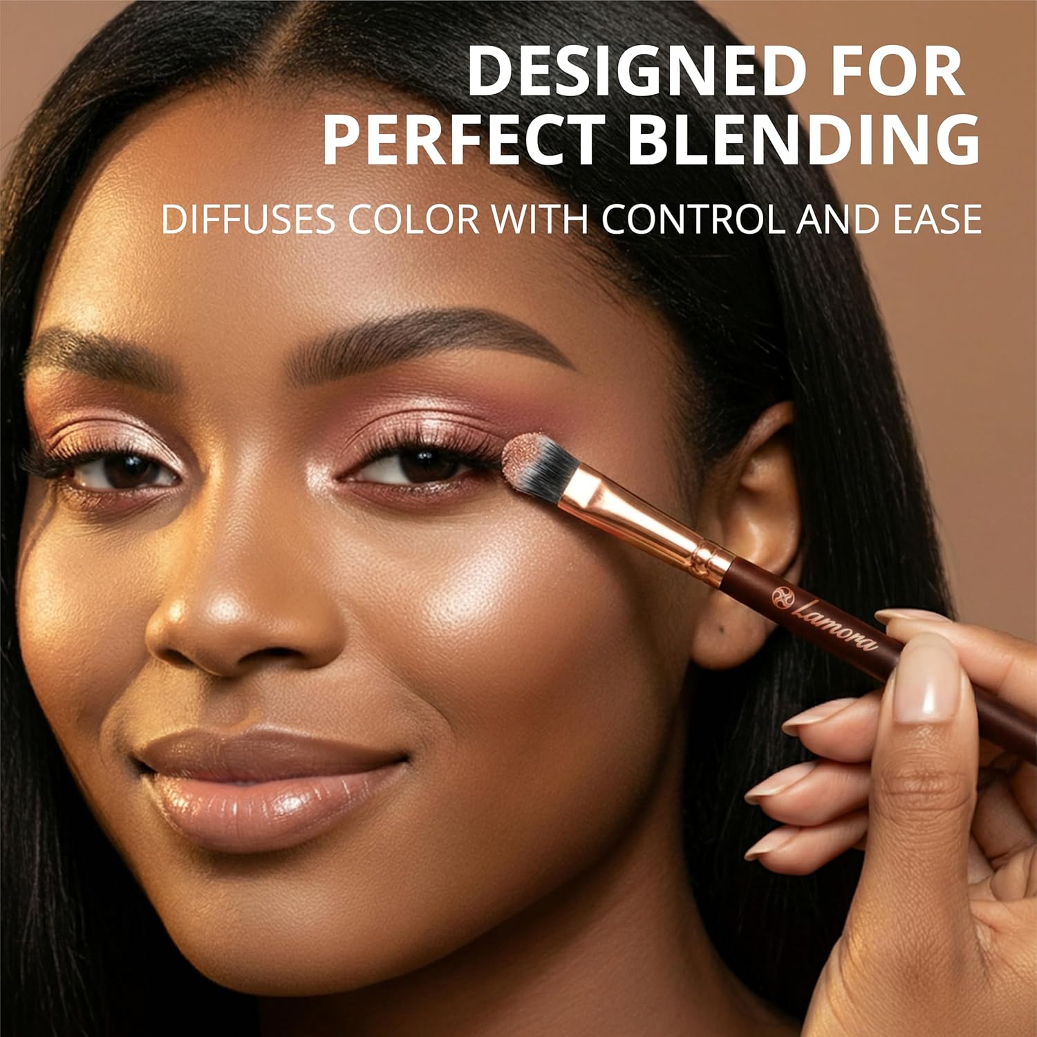 Eyeshadow Brush Set Rose - Lamora Beauty