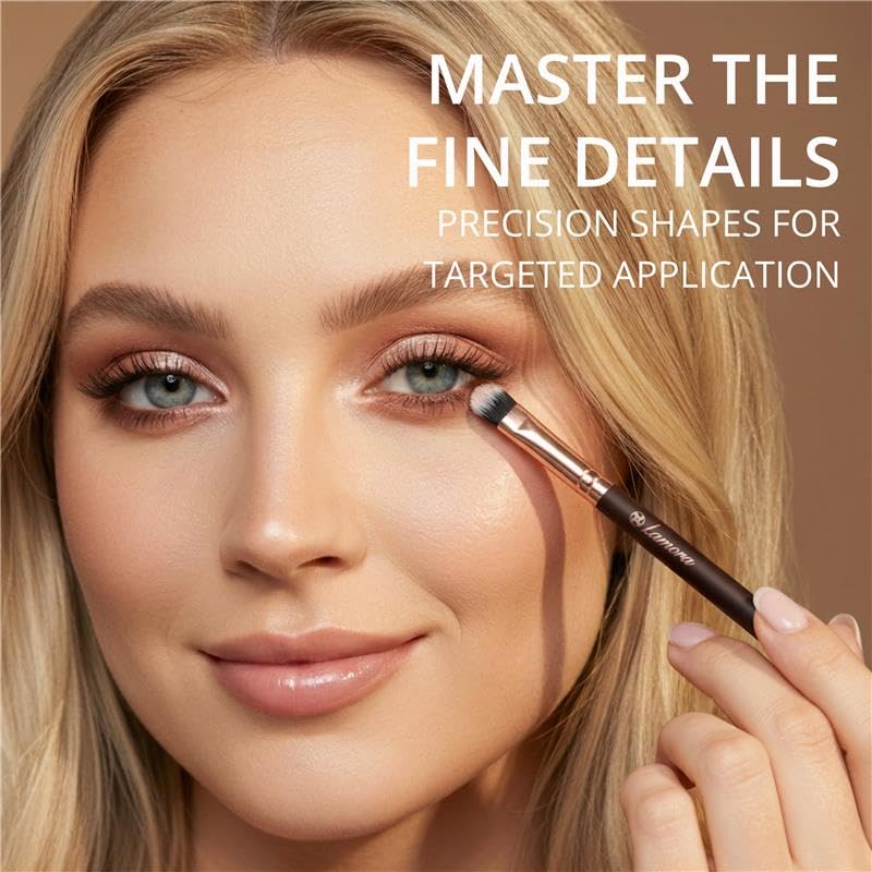 Eyeshadow Brush Set Rose - Lamora Beauty