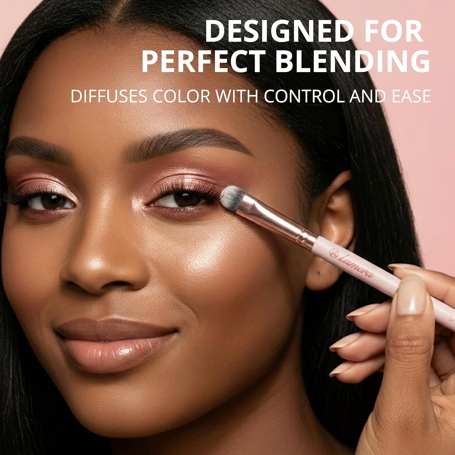 Eyeshadow Brush Set Rose Gold - Lamora Beauty