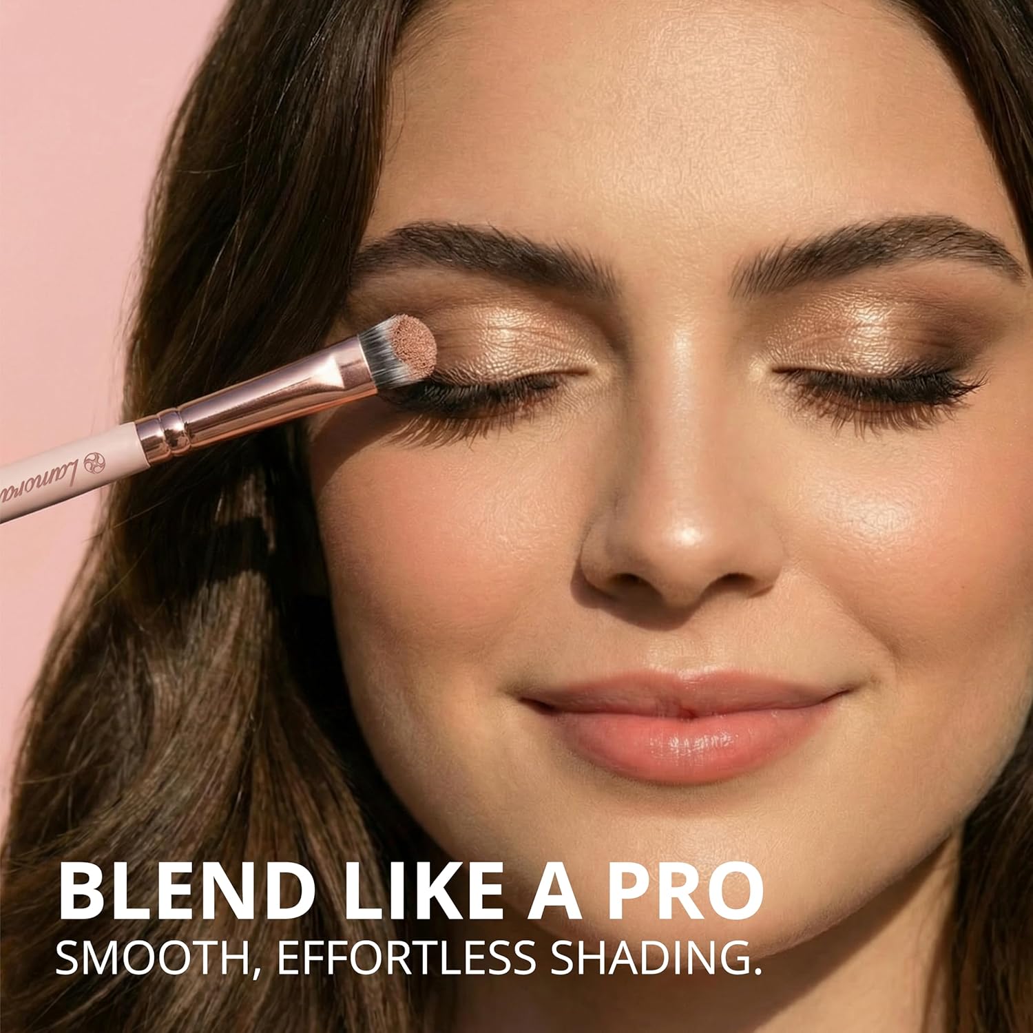 Eyeshadow Brush Set Rose Gold - Lamora Beauty