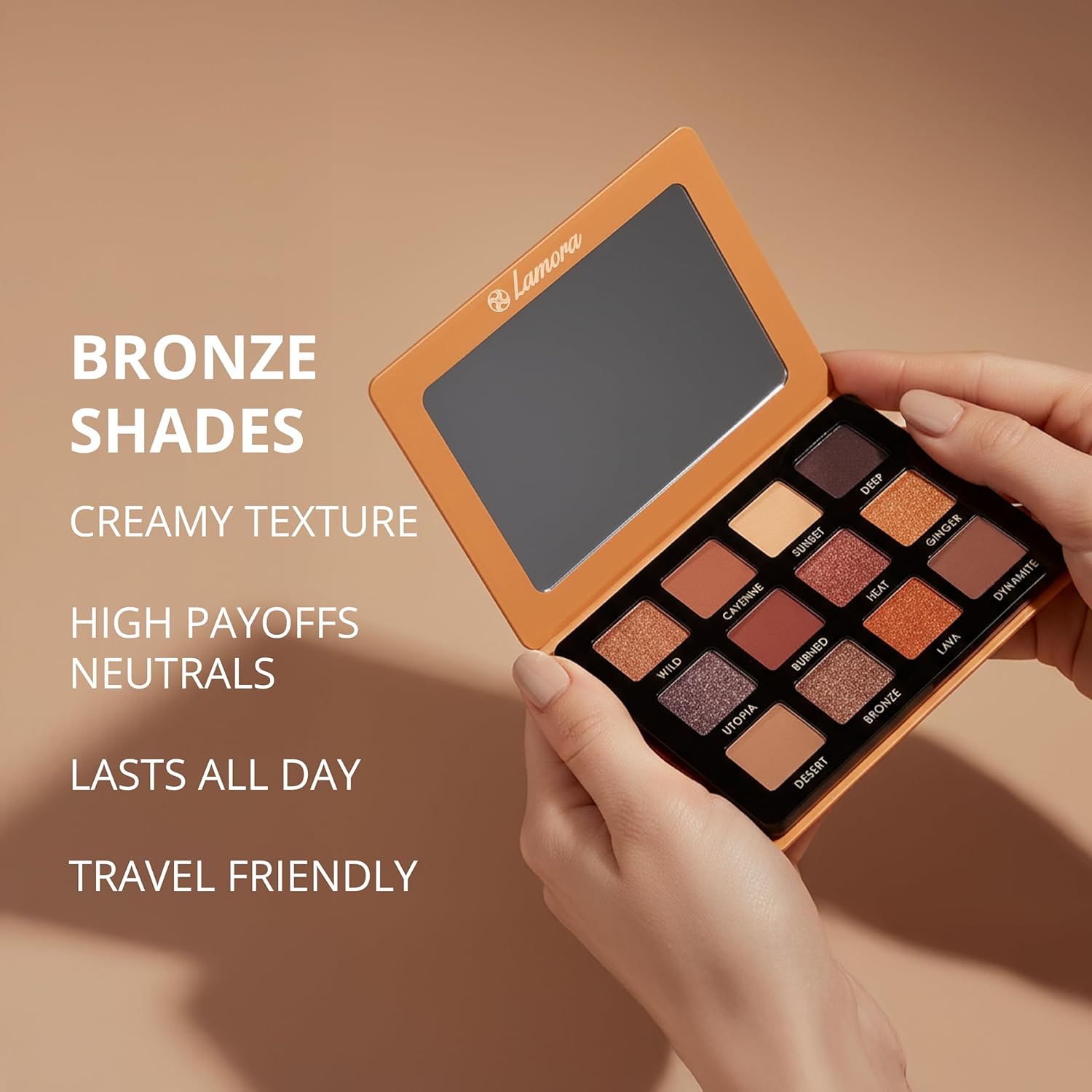 Eyeshadow Palette Bronze - Lamora Beauty