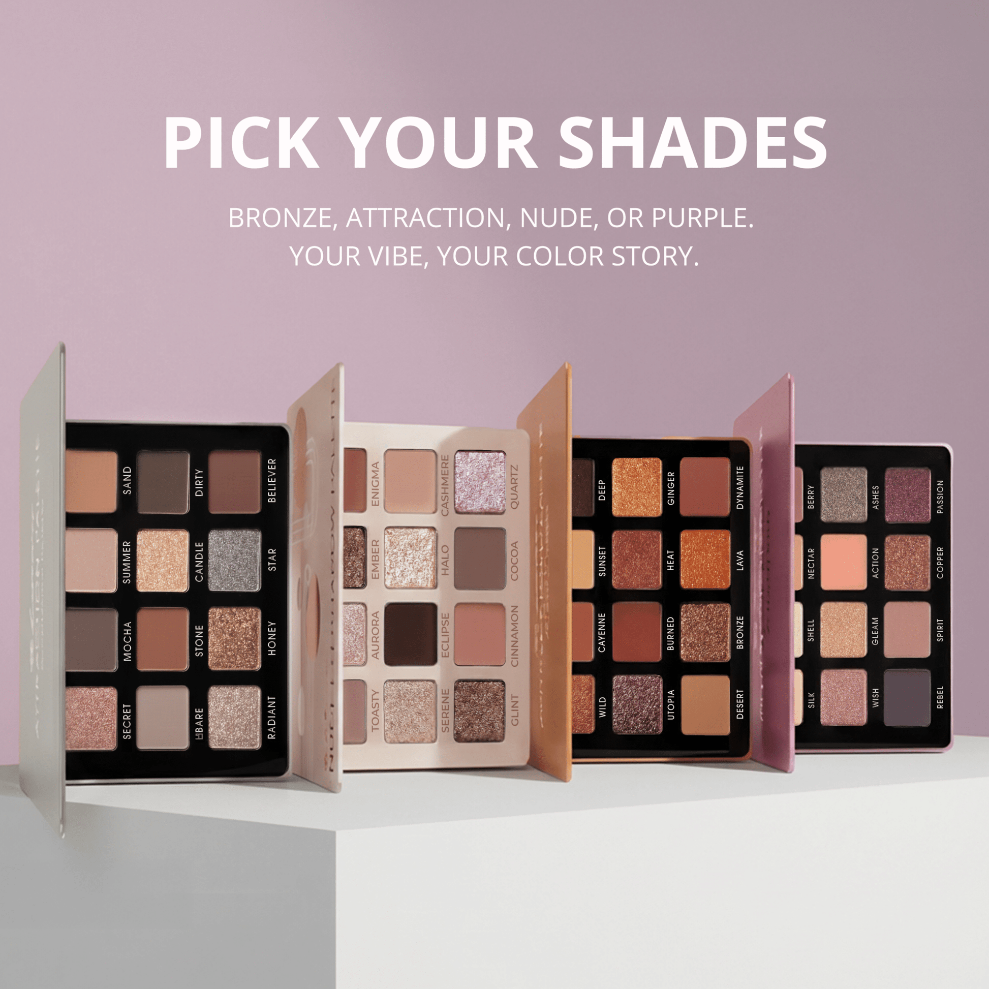 Eyeshadow Palette Purple - Lamora Beauty