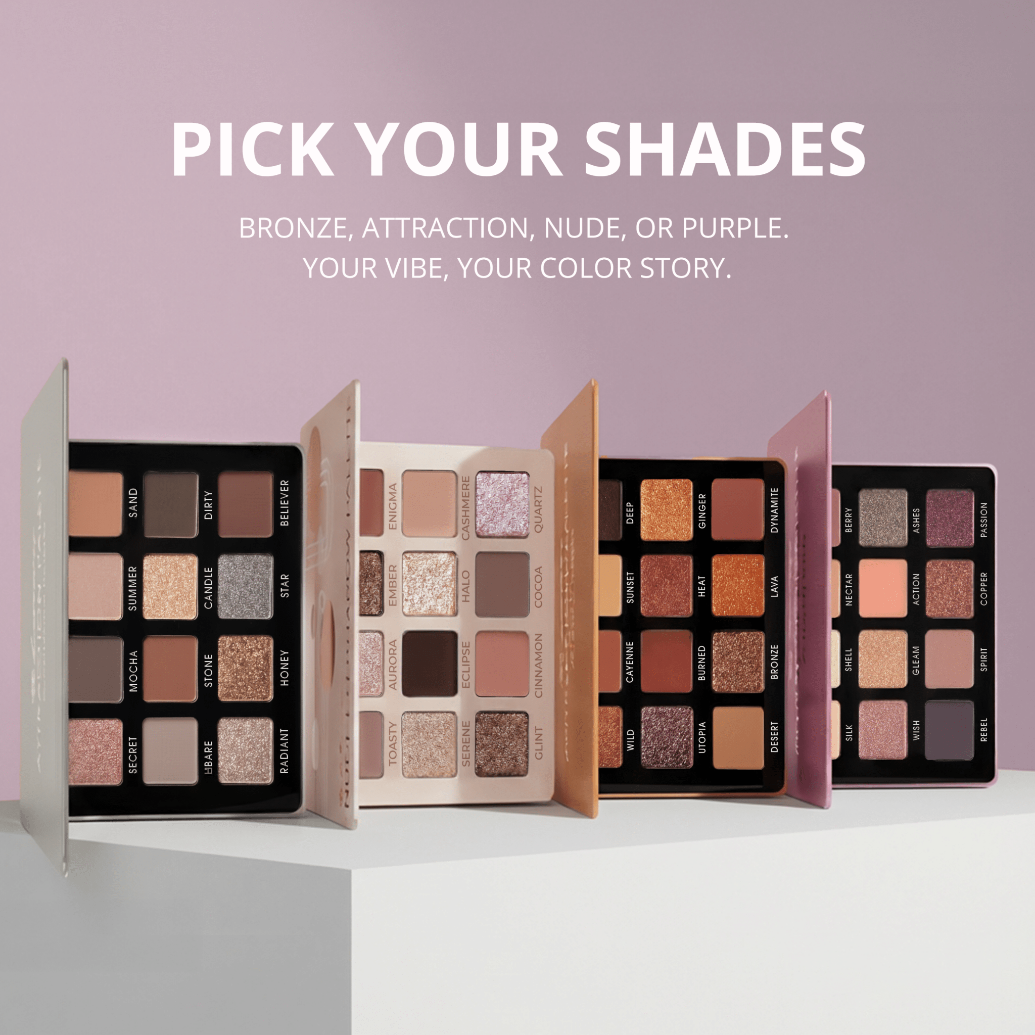 Eyeshadow Palette Purple - Lamora Beauty