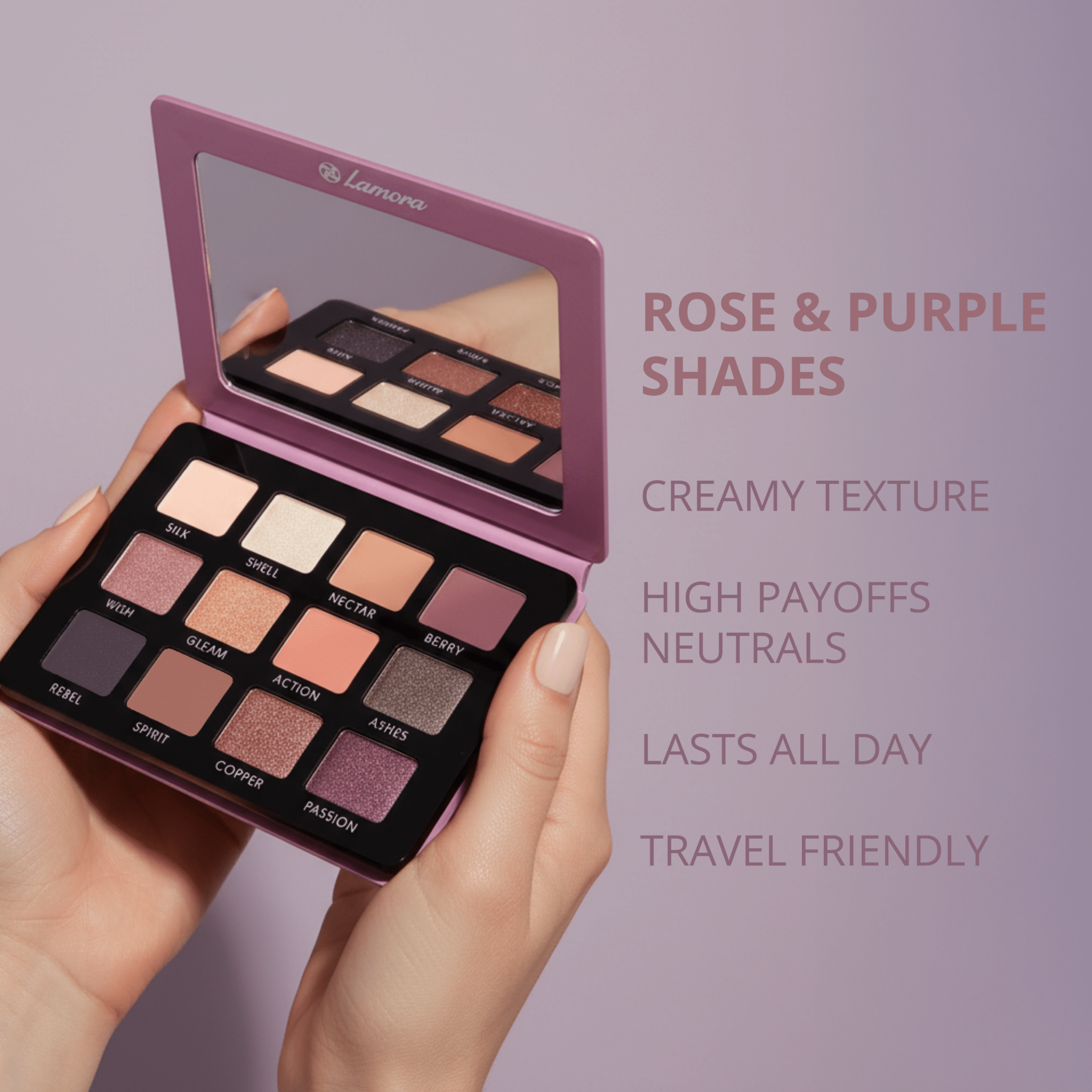 Eyeshadow Palette Purple - Lamora Beauty