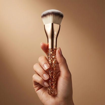 Foundation Brush Heart Gold - Lamora Beauty
