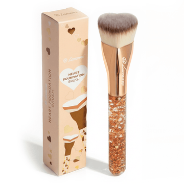 Foundation Brush Heart Gold - Lamora Beauty