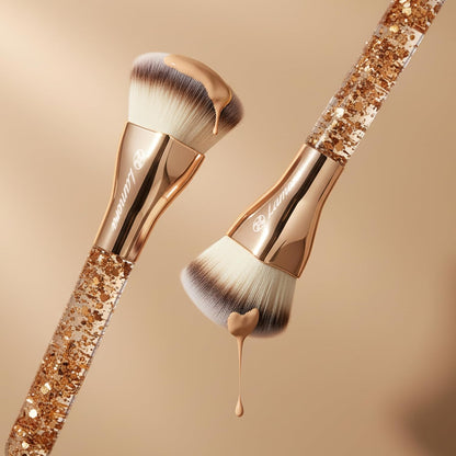 Foundation Brush Heart Gold - Lamora Beauty