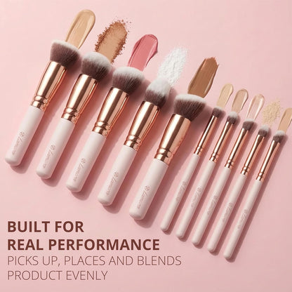 Foundation Brush Set Rose - Lamora Beauty