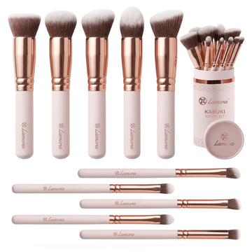 Foundation Brush Set Rose - Lamora Beauty