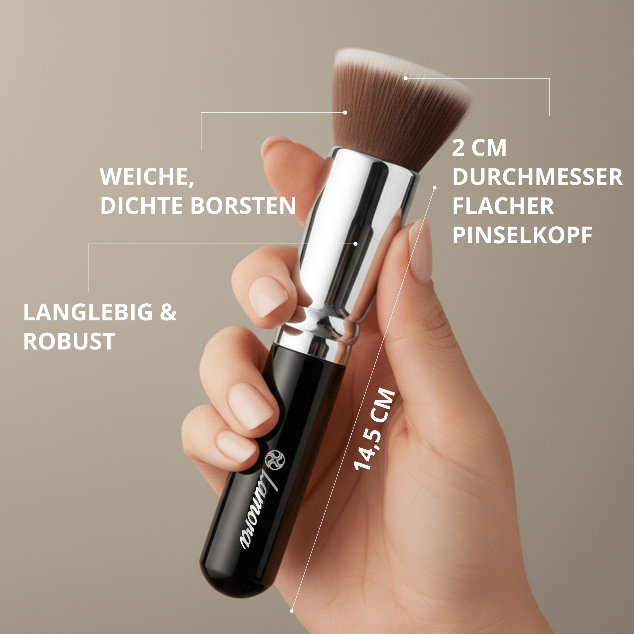 Foundation Kabuki Pinsel - Lamora Beauty