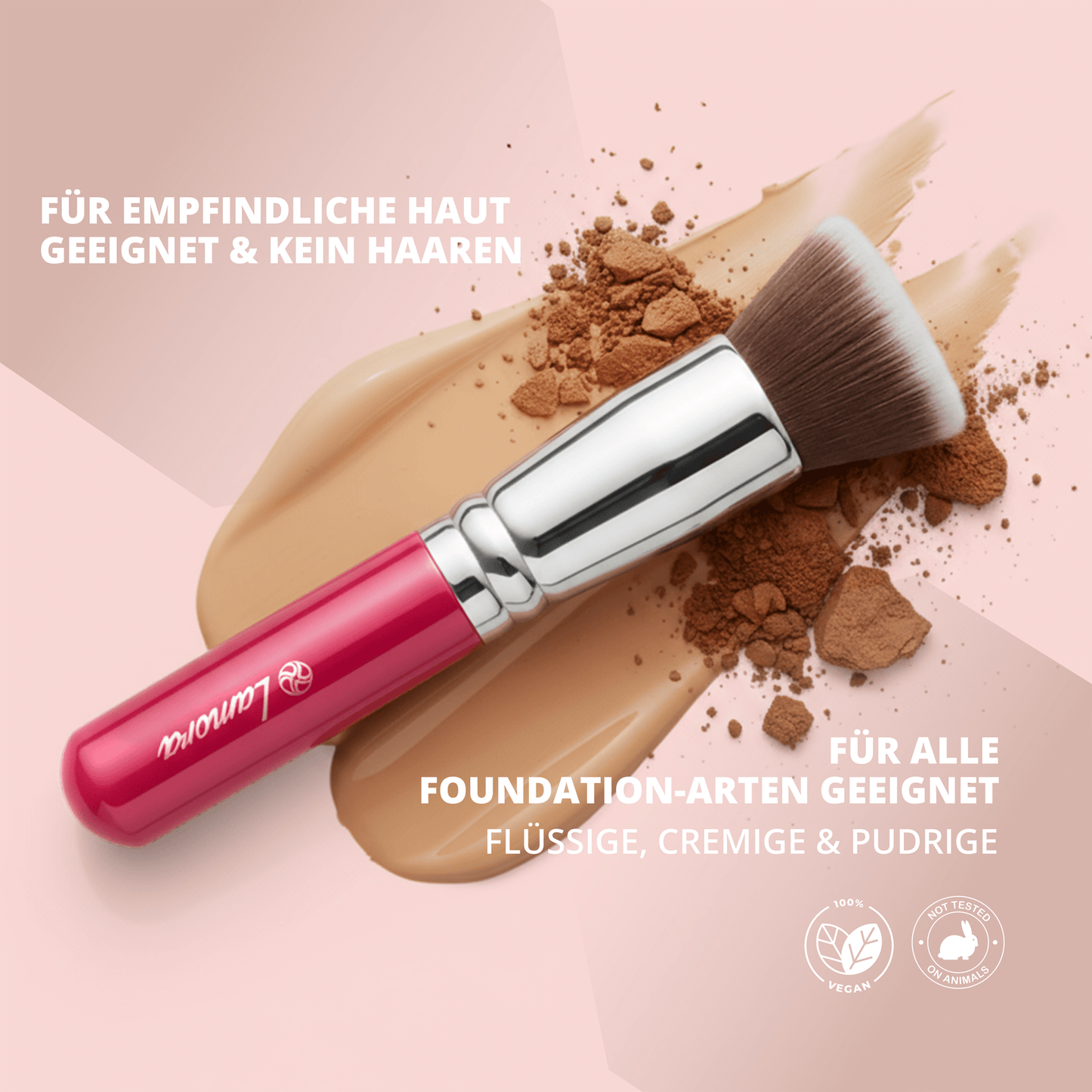 Foundation Kabuki Pinsel - Lamora Beauty