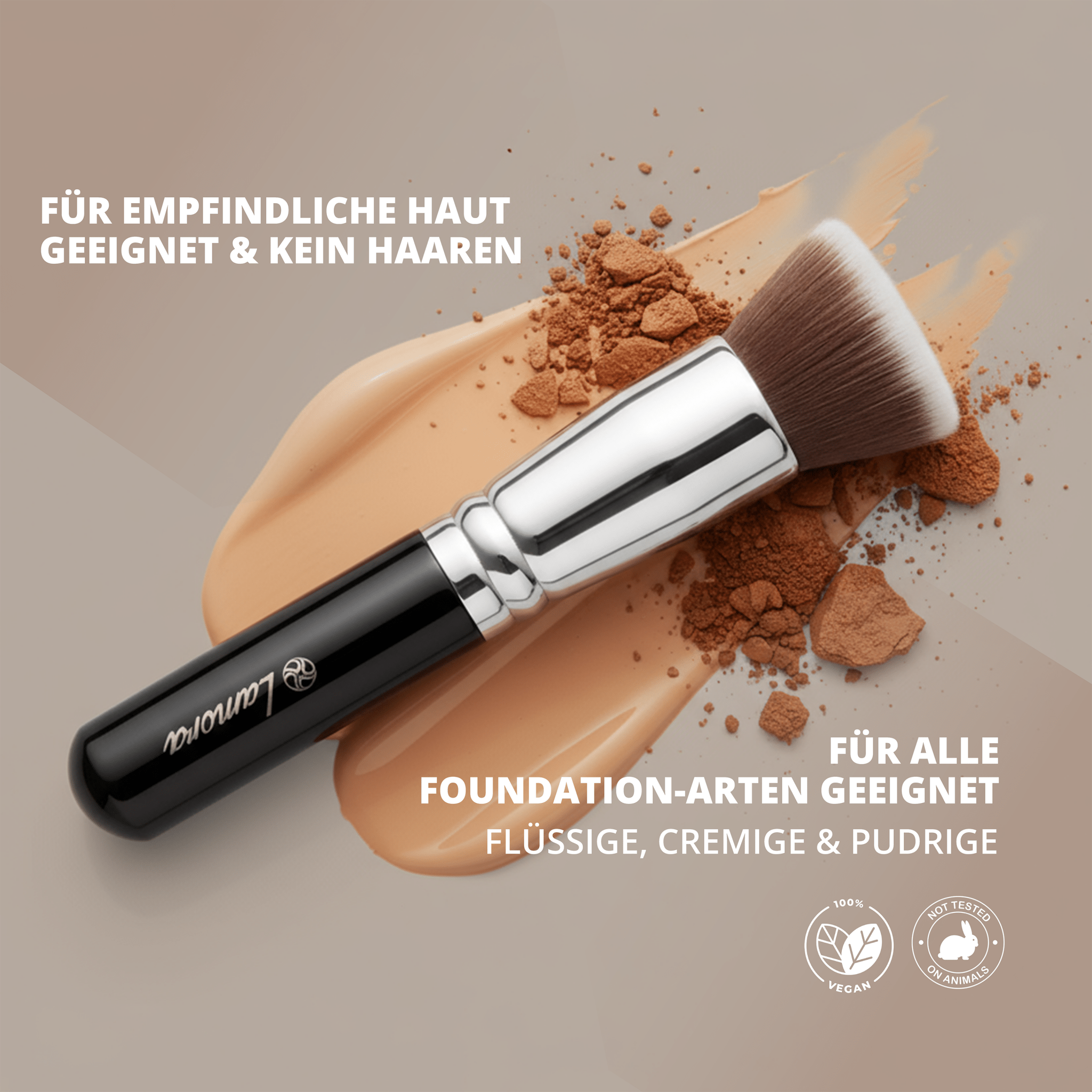 Foundation Kabuki Pinsel - Lamora Beauty