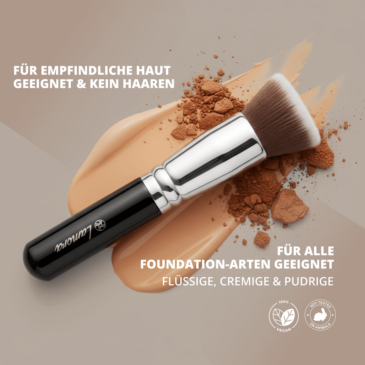 Foundation Kabuki Pinsel - Lamora Beauty