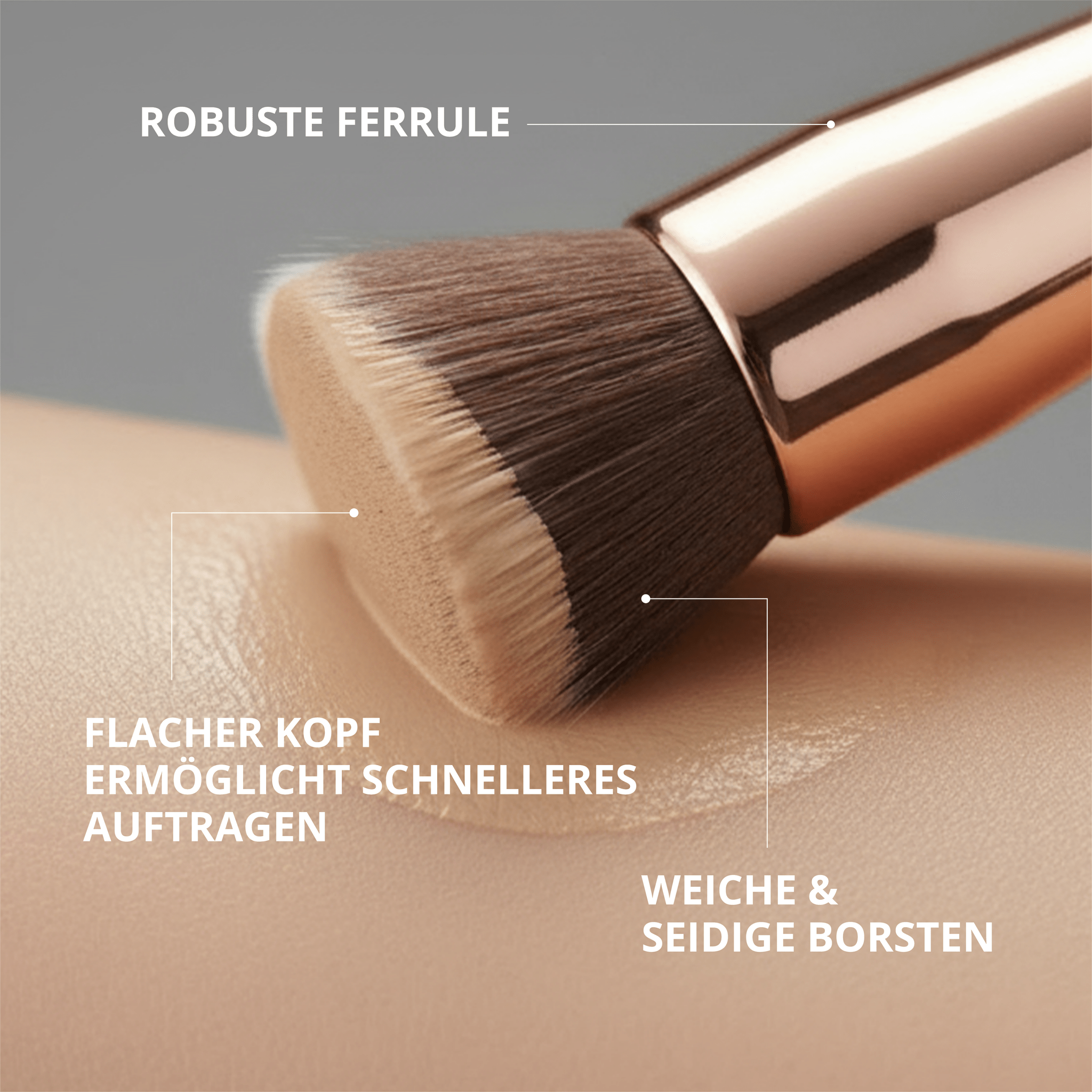 Foundation Kabuki Pinsel - Lamora Beauty