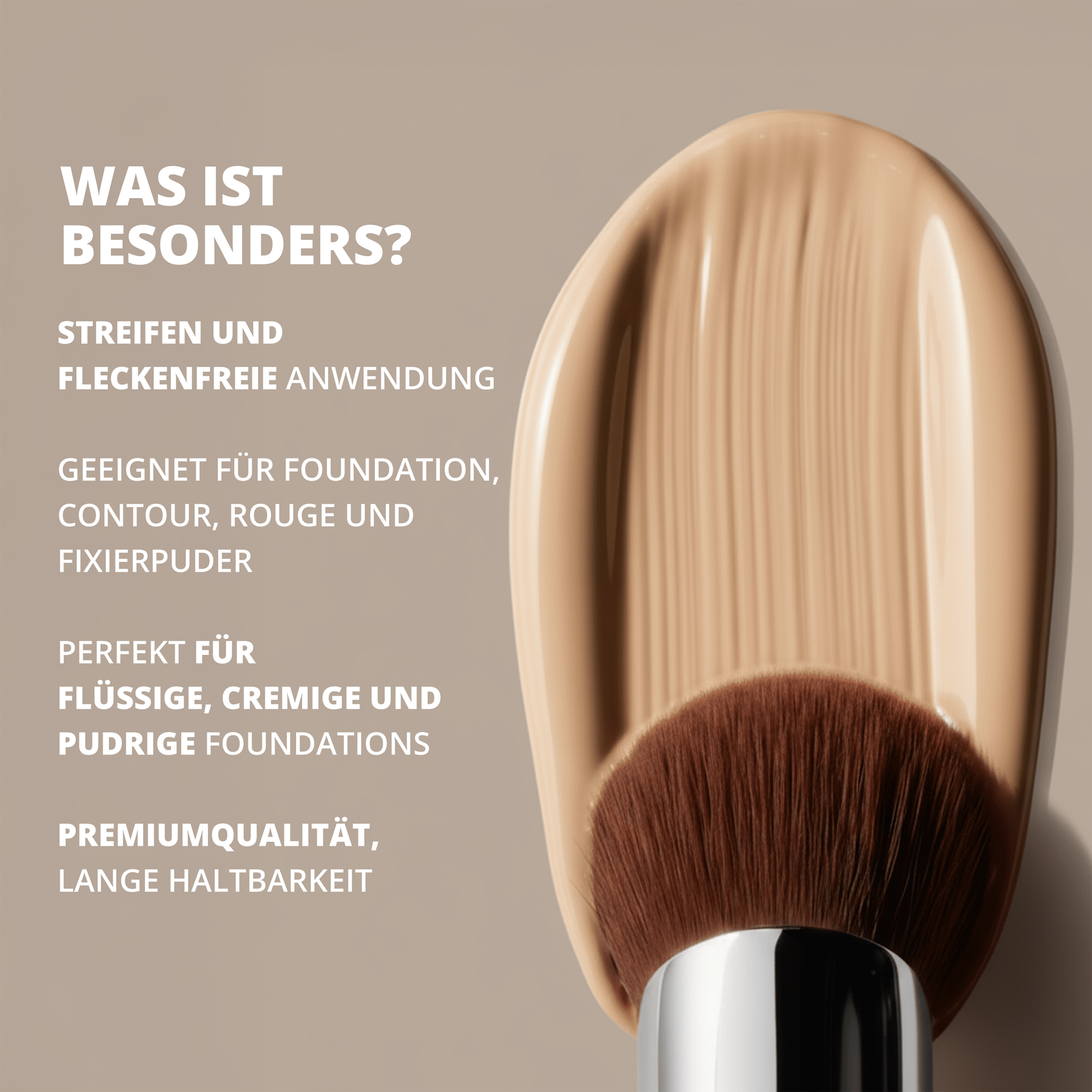Foundation Kabuki Pinsel - Lamora Beauty