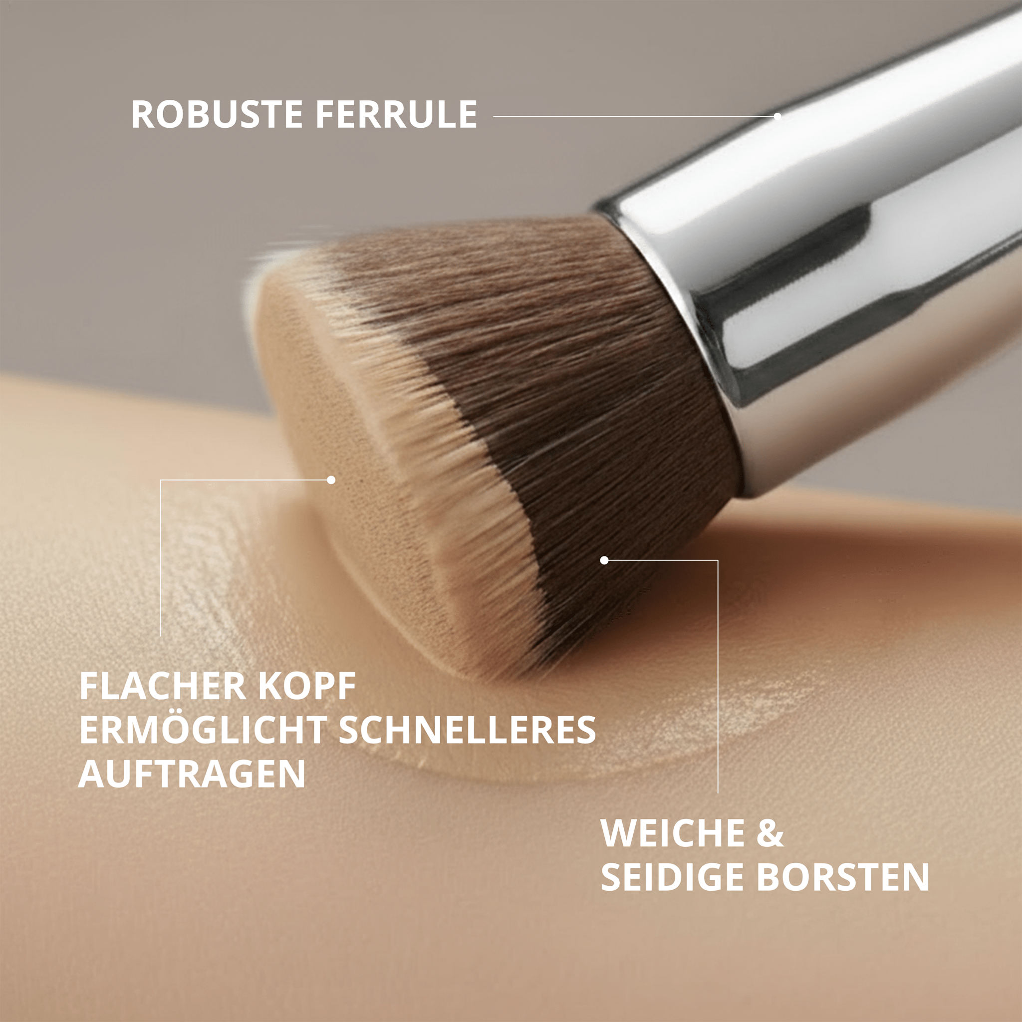 Foundation Kabuki Pinsel - Lamora Beauty