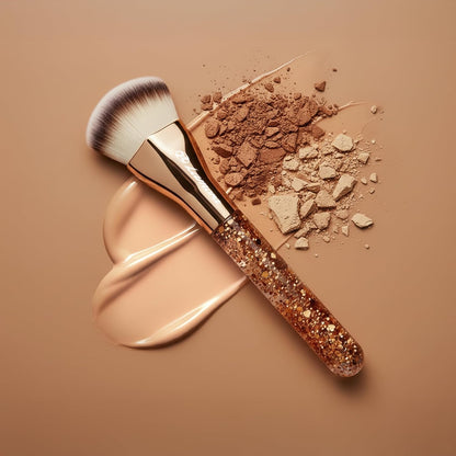 Herzförmiger Foundation Kabuki Pinsel - Lamora Beauty
