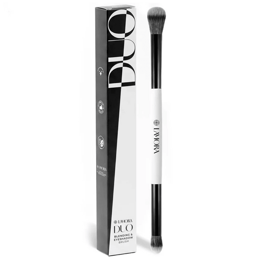 Blending & Eyeshadow Duo Brush - Lamora Beauty