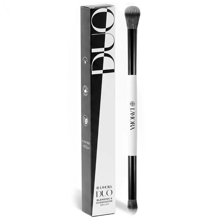 Blending & Eyeshadow Duo Brush - Lamora Beauty