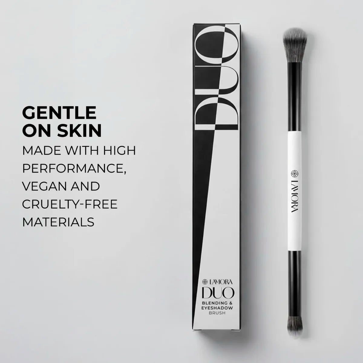Blending & Eyeshadow Duo Brush - Lamora Beauty