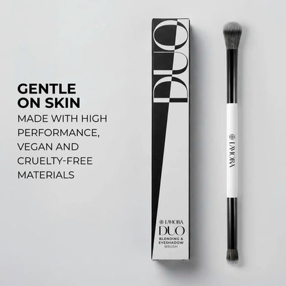 Blending & Eyeshadow Duo Brush - Lamora Beauty