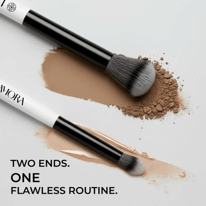 Blending & Eyeshadow Duo Brush - Lamora Beauty