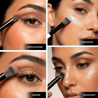 Blending & Eyeshadow Duo Brush - Lamora Beauty