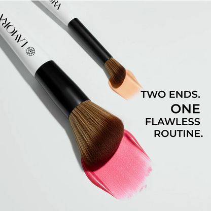 Blush & Concealer Duo Brush - Lamora Beauty