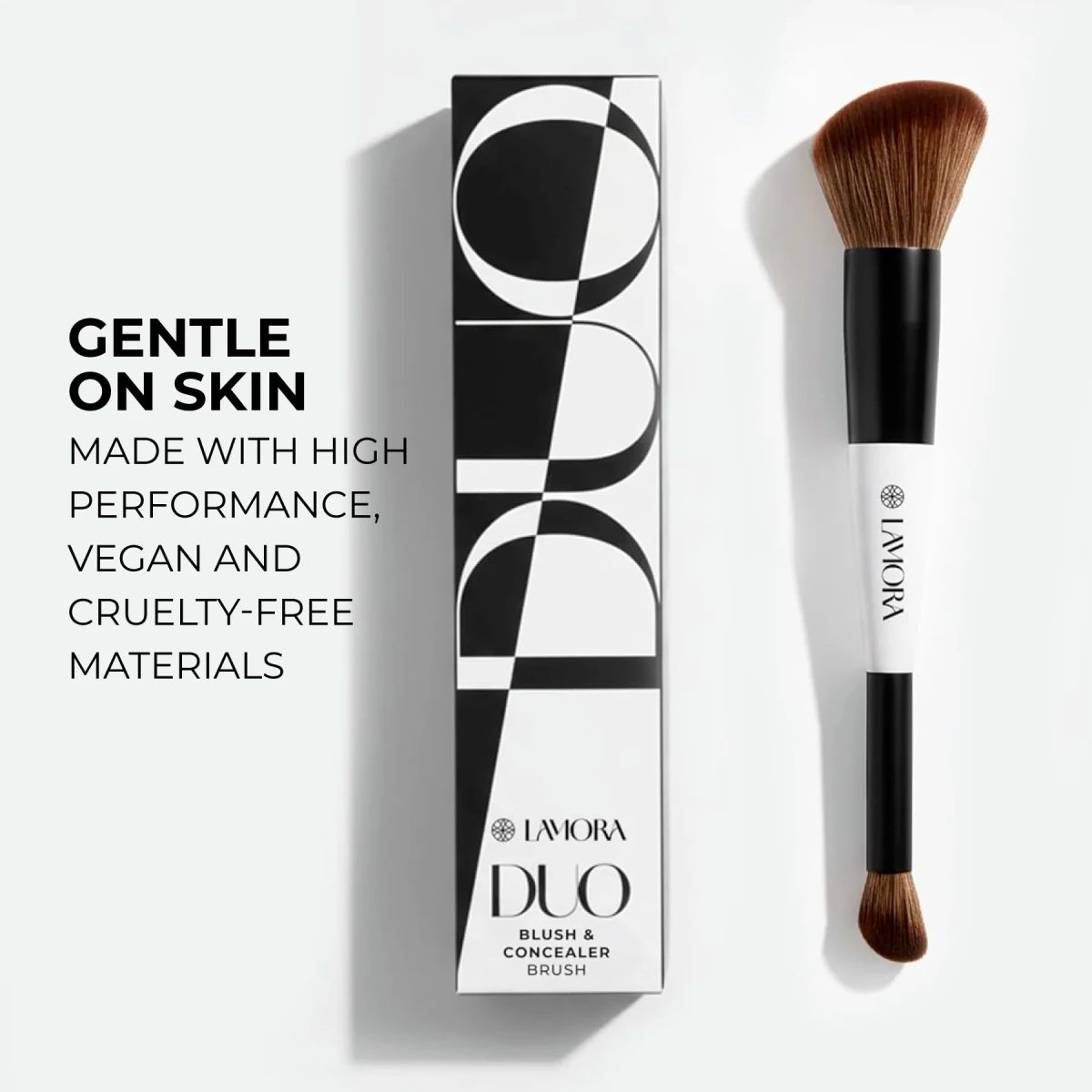 Blush & Concealer Duo Brush - Lamora Beauty