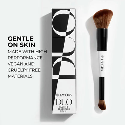 Blush & Concealer Duo Brush - Lamora Beauty