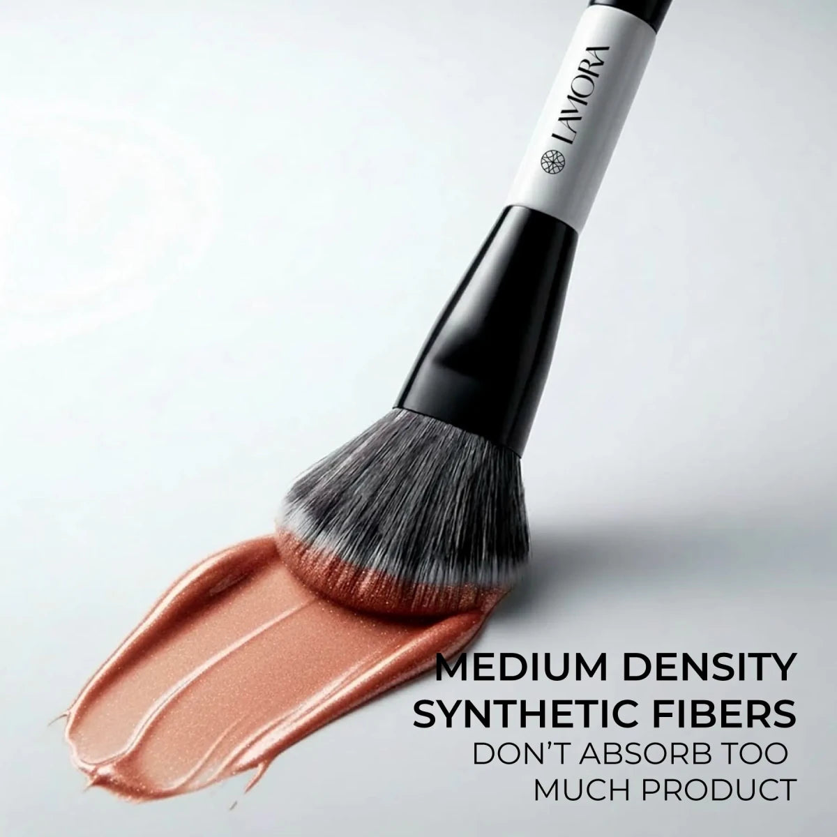 Contour & Foundation Duo Brush - Lamora Beauty