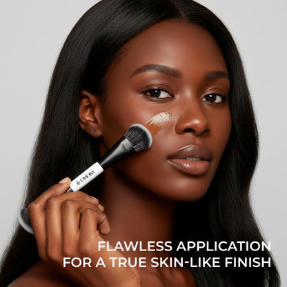 Contour & Foundation Duo Brush - Lamora Beauty