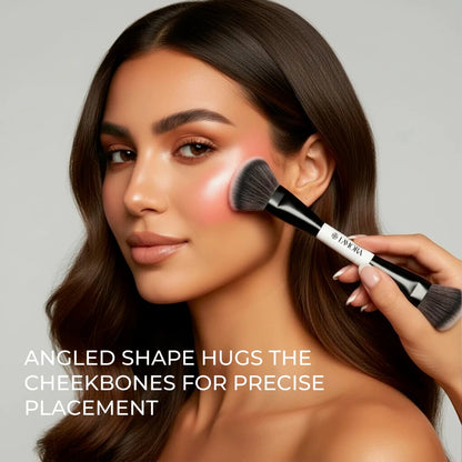 Contour & Foundation Duo Brush - Lamora Beauty