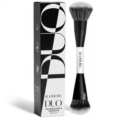 Contour & Foundation Duo Brush - Lamora Beauty