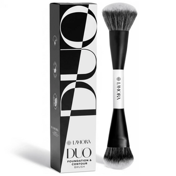 Contour & Foundation Duo Brush - Lamora Beauty