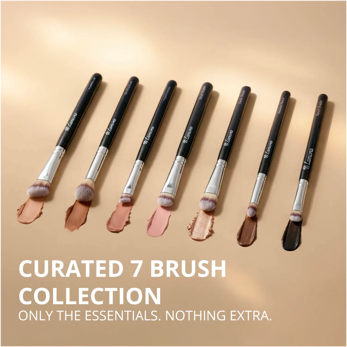 Eyeshadow Brush Set Black - Lamora Beauty