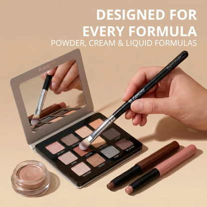 Eyeshadow Brush Set Black - Lamora Beauty