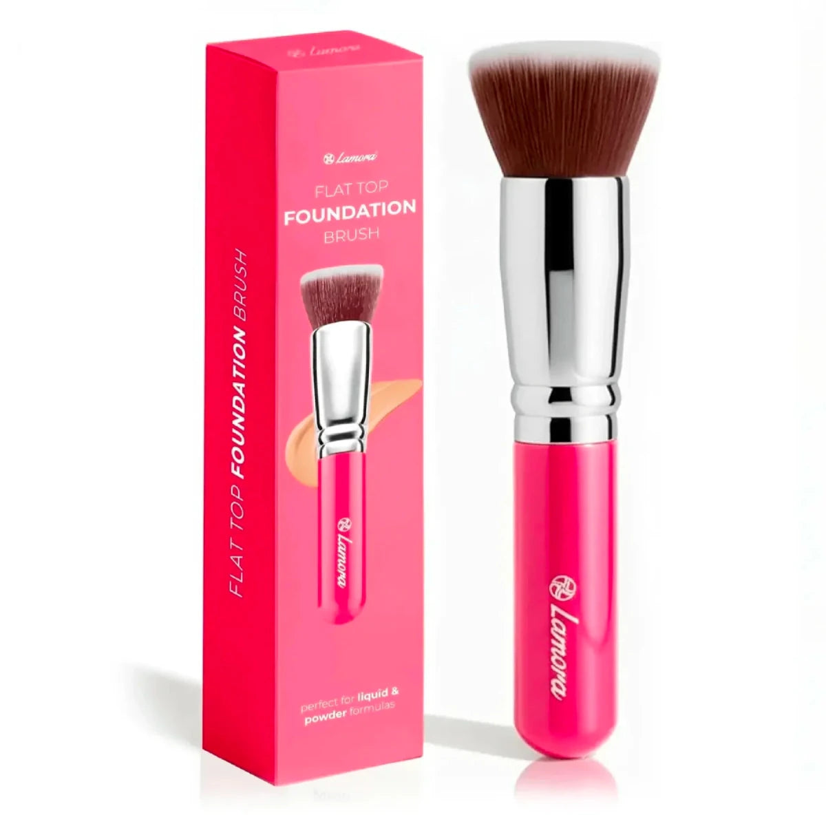 Foundation Brush Pink - Lamora Beauty