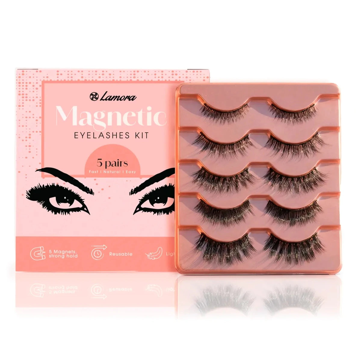 Magnetic Eyelashes Set - Lamora Beauty