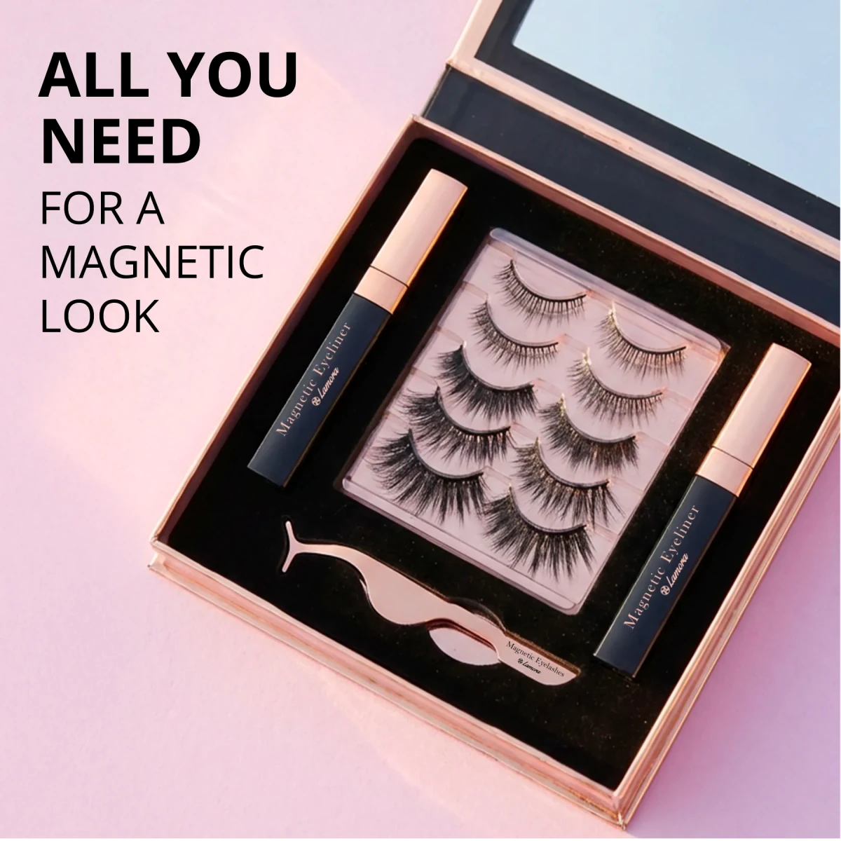 Magnetic Eyelashes Set - Lamora Beauty