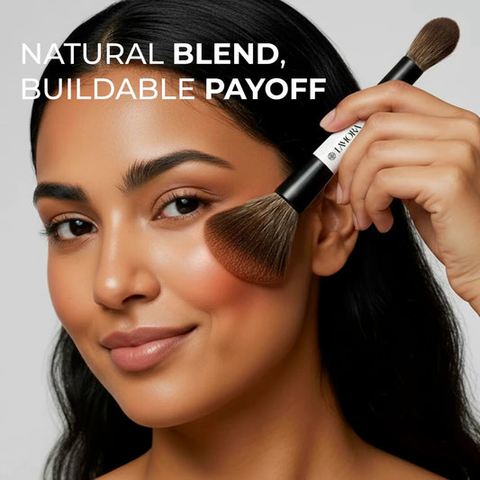 Powder & Bronzer Duo Brush - Lamora Beauty