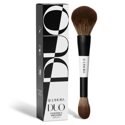 Powder & Bronzer Duo Brush - Lamora Beauty