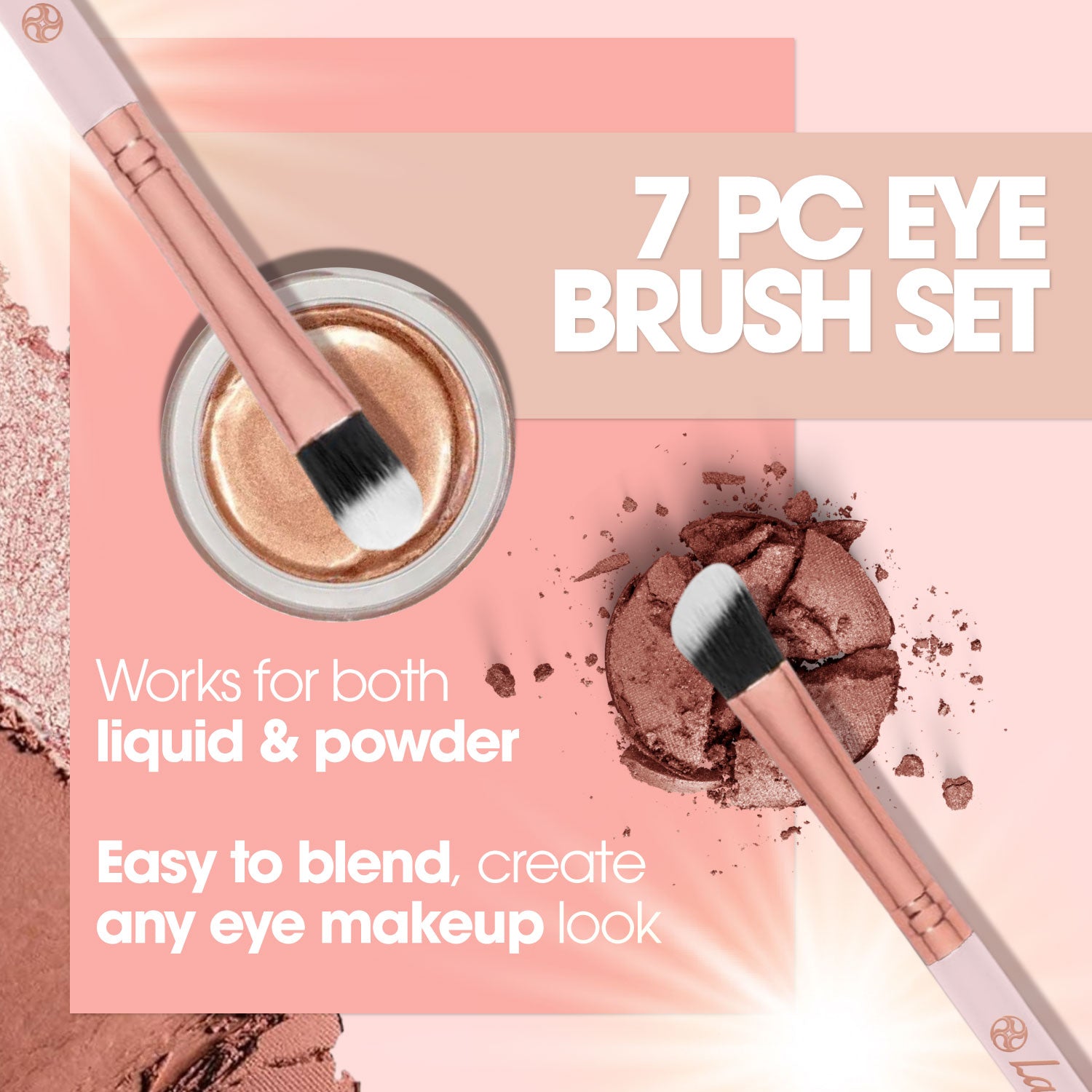 Eyeshadow Brush Set Rose Gold UK
