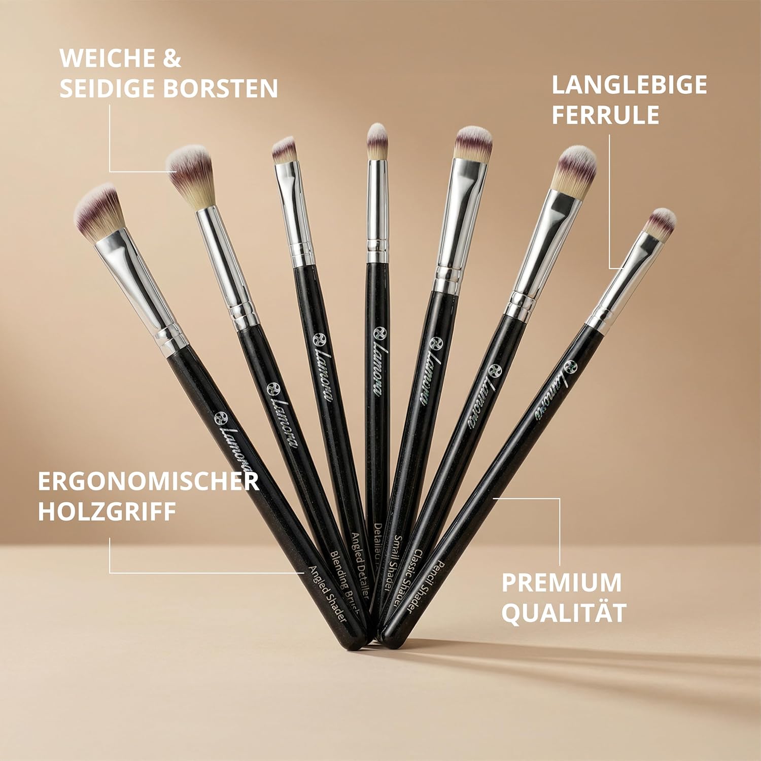 Lidschatten Pinselset - Lamora Beauty