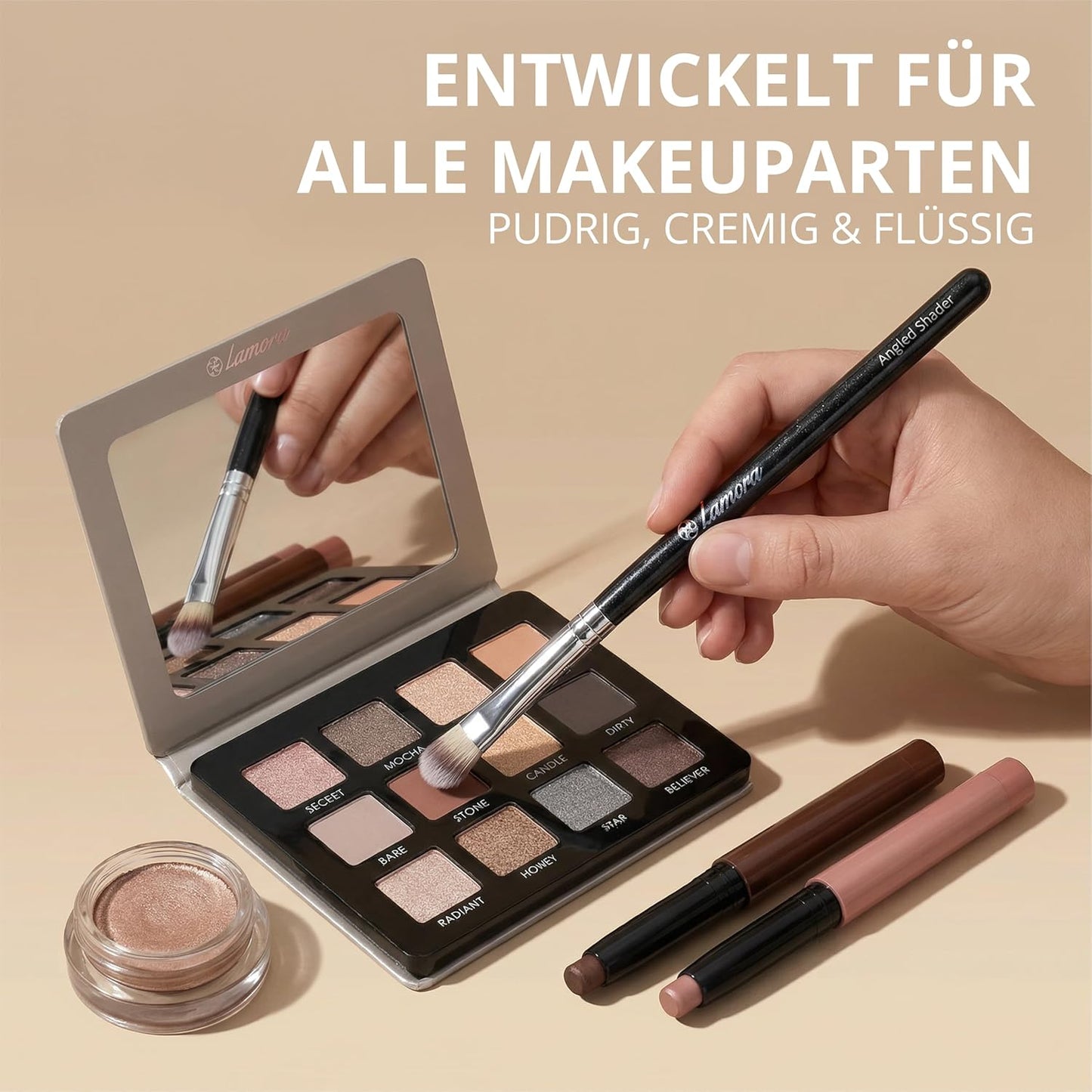 Lidschatten Pinselset - Lamora Beauty