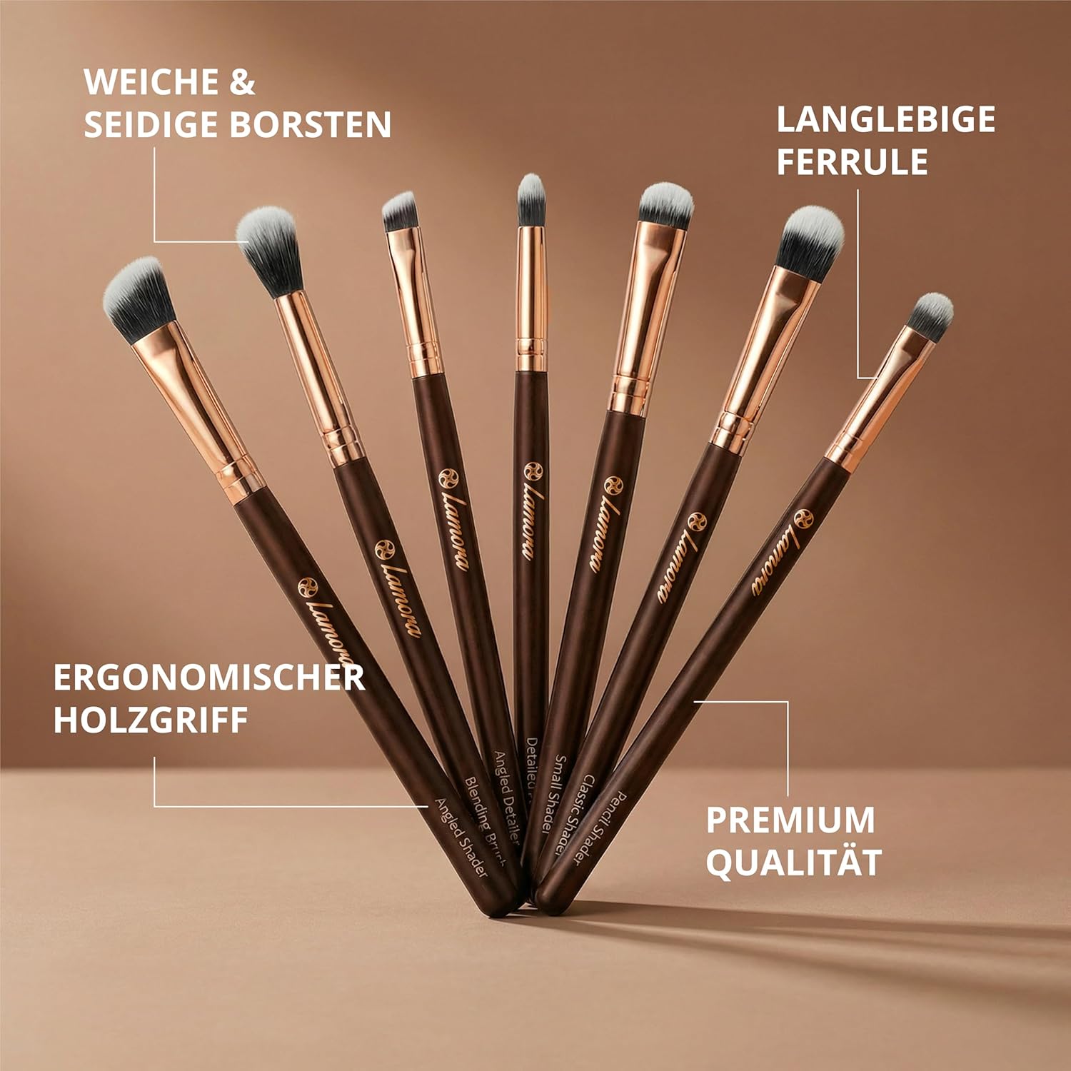 Lidschatten Pinselset - Lamora Beauty