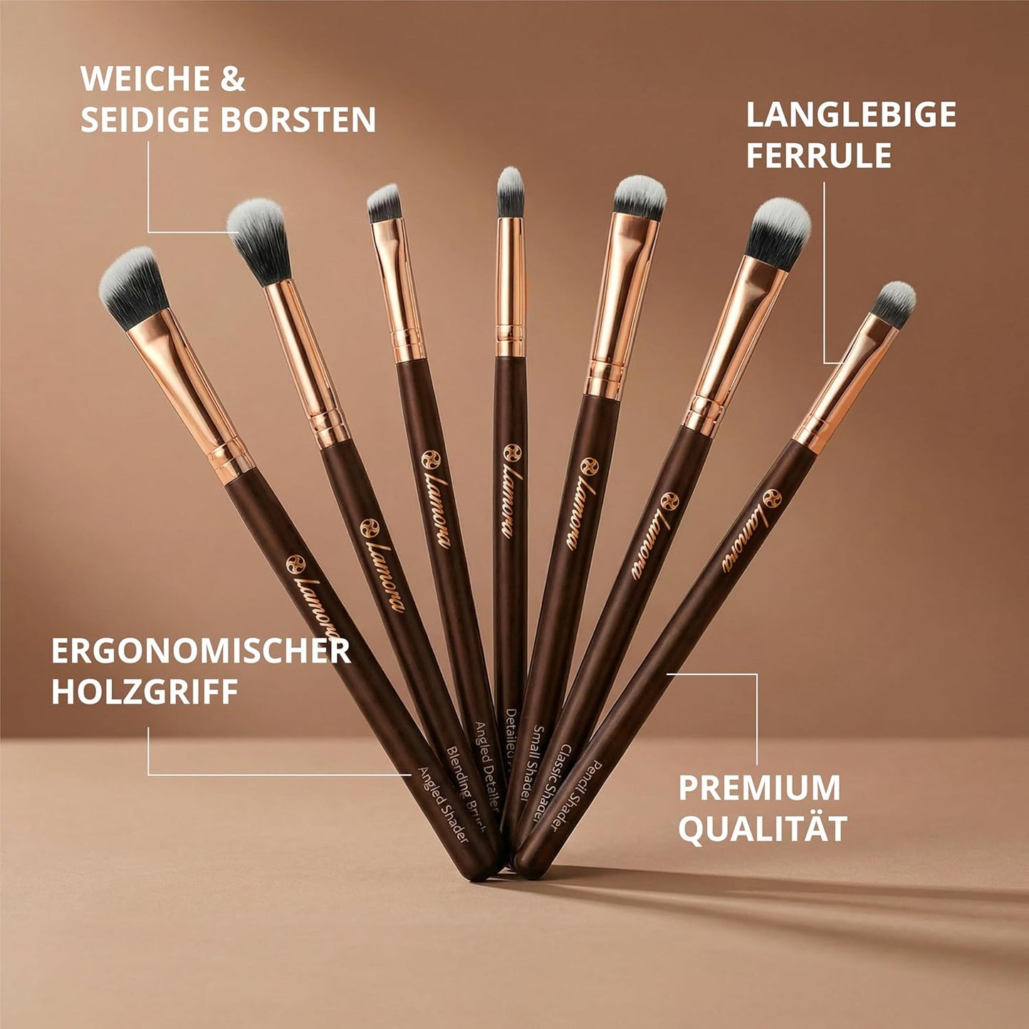Lidschatten Pinselset - Lamora Beauty